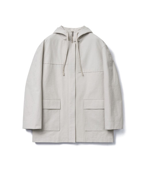 TTUDEMENT(トュードメント)の「HOODED HALF TRENCH_GREY(トレンチコート・レディース・その他・SMALL/MEDIUM)」の3枚目の写真