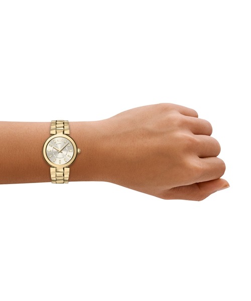 ARMANI EXCHANGE（アルマーニエクスチェンジ）の「アルマーニ・エクスチェンジ 腕時計 レディース アナログ ステンレス AX4409（アナログ腕時計・レディース・ゴールド・FREE）」の2枚目の写真