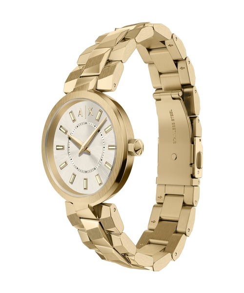 ARMANI EXCHANGE（アルマーニエクスチェンジ）の「アルマーニ・エクスチェンジ 腕時計 レディース アナログ ステンレス AX4409（アナログ腕時計・レディース・ゴールド・FREE）」の6枚目の写真