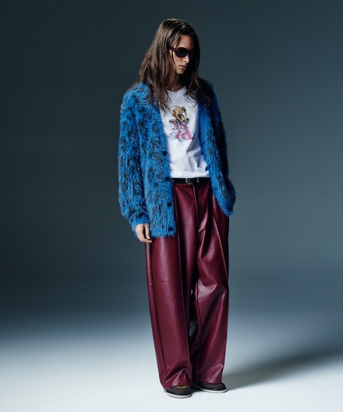 glamb(グラム)の「Shaggy Leopard Cardigan / シャギーレオパードカーディガン(カーディガン/ボレロ・メンズ・ブルー/グレー・S/M/L)」の9枚目の写真