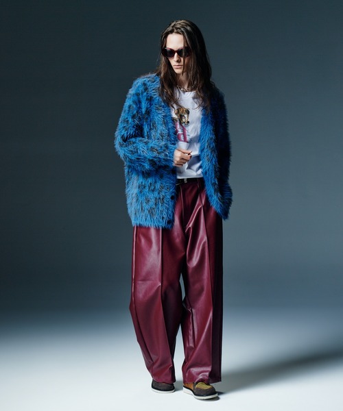 glamb(グラム)の「Shaggy Leopard Cardigan / シャギーレオパードカーディガン(カーディガン/ボレロ・メンズ・ブルー/グレー・S/M/L)」の10枚目の写真