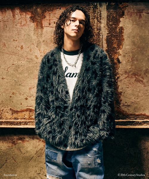 glamb(グラム)の「Shaggy Leopard Cardigan / シャギーレオパードカーディガン(カーディガン/ボレロ・メンズ・ブルー/グレー・S/M/L)」の13枚目の写真