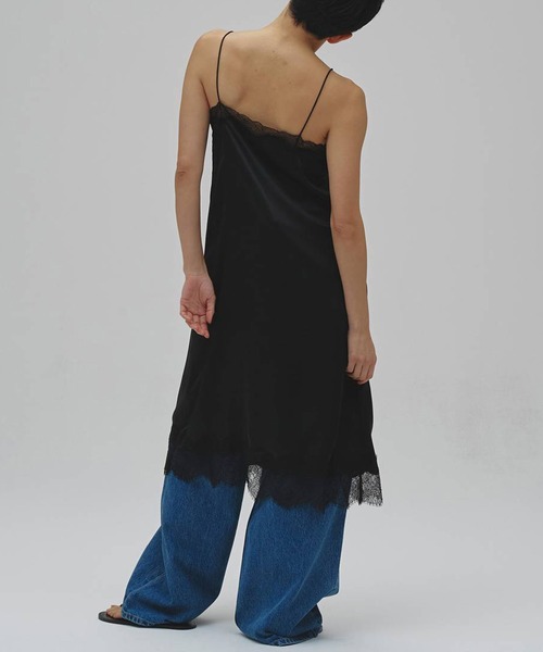 TODAYFUL（トゥデイフル）の「[TODAYFUL/トゥデイフル]Satin Lace Dress/サテンレースキャミワンピース（ワンピース・レディース・ブラック/ホワイト・36/38）」の7枚目の写真