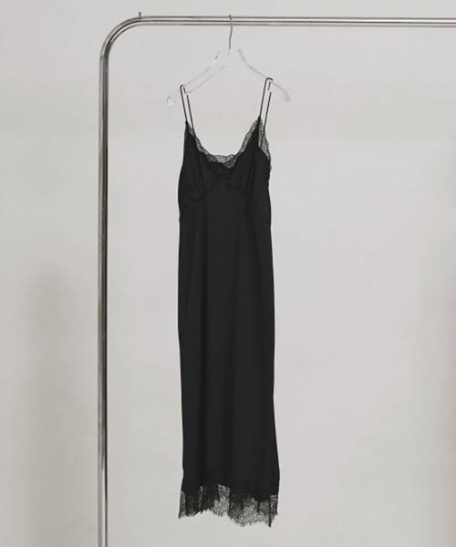 TODAYFUL（トゥデイフル）の「[TODAYFUL/トゥデイフル]Satin Lace Dress/サテンレースキャミワンピース（ワンピース・レディース・ブラック/ホワイト・36/38）」の11枚目の写真