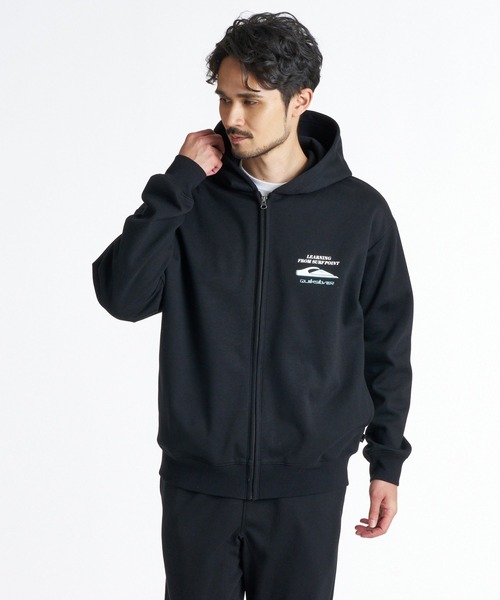 Quiksilver(クイックシルバー)の「QUIKSILVER メンズ WR BONDING ZIP PK パーカー 【2026年秋冬モデル】/クイックシルバーボンディングジップアップフーディー(パーカー・メンズ・グレー/ブラック系その他3/ブラック系その他・X-LARGE/LARGE/MEDIUM/SMALL)」の1枚目の写真