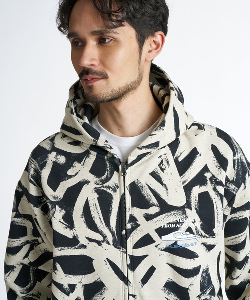 Quiksilver(クイックシルバー)の「QUIKSILVER メンズ WR BONDING ZIP PK パーカー 【2026年秋冬モデル】/クイックシルバーボンディングジップアップフーディー(パーカー・メンズ・グレー/ブラック系その他3/ブラック系その他・X-LARGE/LARGE/MEDIUM/SMALL)」の6枚目の写真