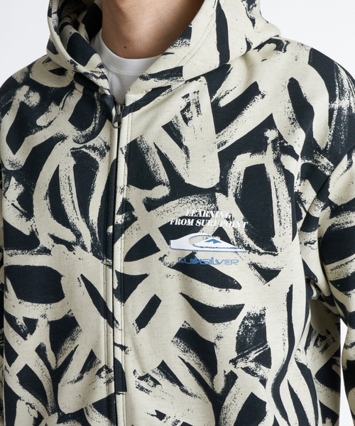 Quiksilver(クイックシルバー)の「QUIKSILVER メンズ WR BONDING ZIP PK パーカー 【2026年秋冬モデル】/クイックシルバーボンディングジップアップフーディー(パーカー・メンズ・グレー/ブラック系その他3/ブラック系その他・X-LARGE/LARGE/MEDIUM/SMALL)」の7枚目の写真