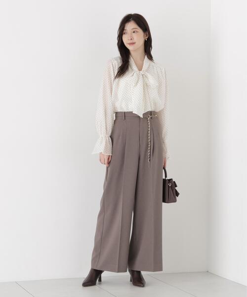 PROPORTION BODY DRESSING(プロポーションボディドレッシング)の「ビックリボンブラウス / 1216210903(シャツ/ブラウス・レディース・ホワイト系その他/ブラウン系その他/オフホワイト・MEDIUM/SMALL)」の19枚目の写真