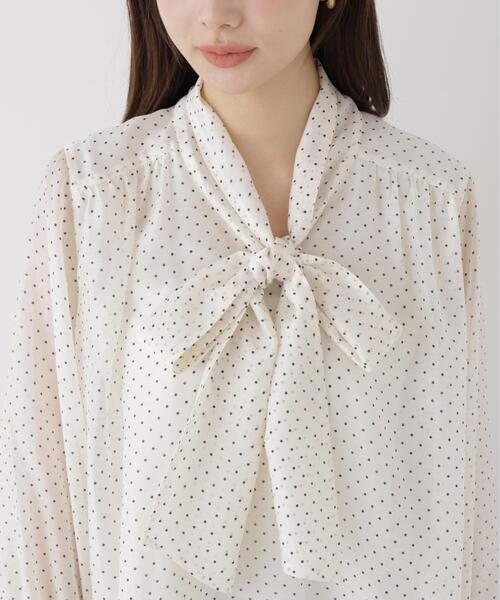 PROPORTION BODY DRESSING(プロポーションボディドレッシング)の「ビックリボンブラウス / 1216210903(シャツ/ブラウス・レディース・ホワイト系その他/ブラウン系その他/オフホワイト・MEDIUM/SMALL)」の14枚目の写真
