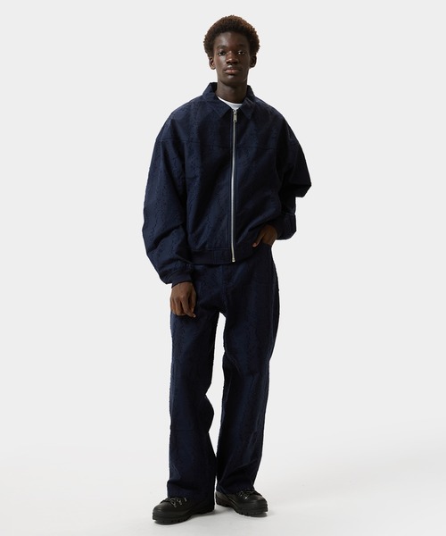 HUF(ハフ)の「89 OVAL BOMBER JACKET(ブルゾン・メンズ・ナチュラル/ネイビー・XL/L/M/S)」の16枚目の写真