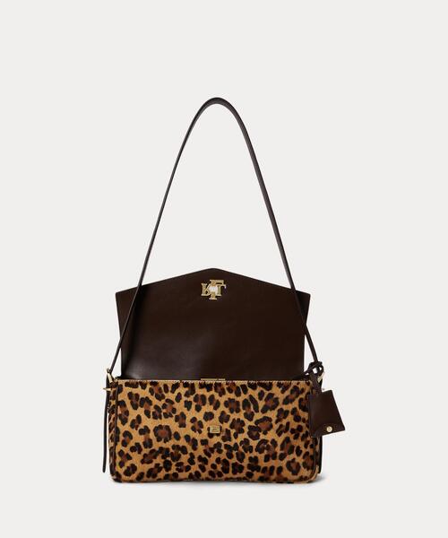 LAUREN RALPH LAUREN（ローレン ラルフ ローレン）の「レオパードプリント ミディアム Farrah ショルダー バッグ（ショルダーバッグ・レディース・ブラウン・ONE）」の4枚目の写真