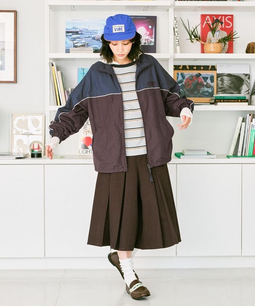 niko and...(ニコアンド)の「フロントプリーツハーフパンツ(その他パンツ・レディース・ブラウン/チャコール・MEDIUM/LARGE)」の10枚目の写真
