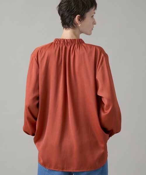 leswel(レスウェル)の「【M/L】ギャザーボウタイブラウス(シャツ/ブラウス・レディース・ブラック/クリーム/オレンジ・M/L)」の15枚目の写真