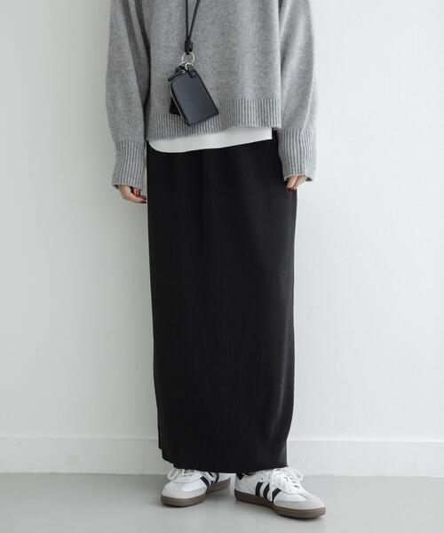 URBAN RESEARCH Sonny Label(アーバンリサーチサニーレーベル)の「高密度マイクロプリーツイージースカート(スカート・レディース・ドット/ブラック・FREE)」の1枚目の写真