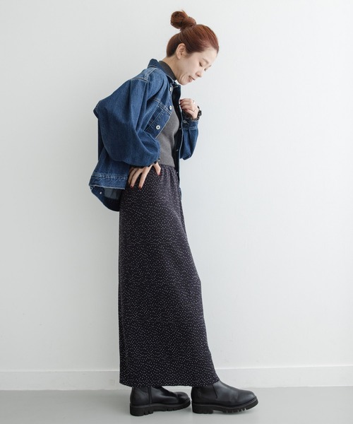 URBAN RESEARCH Sonny Label(アーバンリサーチサニーレーベル)の「高密度マイクロプリーツイージースカート(スカート・レディース・ドット/ブラック・FREE)」の9枚目の写真