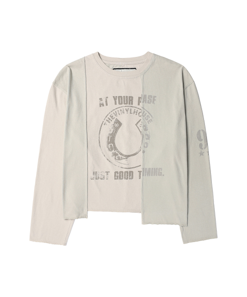 THEVINYLHOUSE(ザバイニルハウス)の「BLOCK UNBALANCE LS TEE(W) CREAM(Tシャツ/カットソー・レディース・その他・FREE)」の8枚目の写真