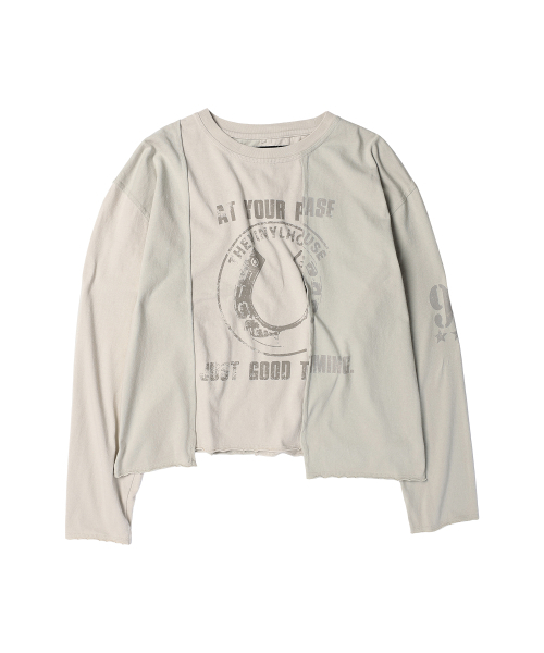 THEVINYLHOUSE(ザバイニルハウス)の「BLOCK UNBALANCE LS TEE(W) CREAM(Tシャツ/カットソー・レディース・その他・FREE)」の9枚目の写真
