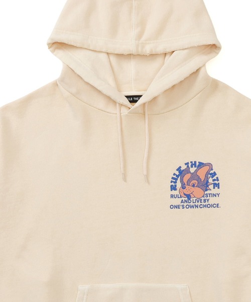 RULE THE FATE（ルールザフェイト）の「RTF DOG SWEAT HOODIE/ドッグスウェットフーディー（パーカー・メンズ・ベージュ/ブラック・0/1/2）」の7枚目の写真