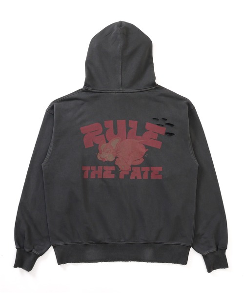 RULE THE FATE（ルールザフェイト）の「RTF DOG SWEAT HOODIE/ドッグスウェットフーディー（パーカー・メンズ・ベージュ/ブラック・0/1/2）」の3枚目の写真