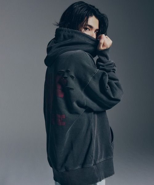 RULE THE FATE（ルールザフェイト）の「RTF DOG SWEAT HOODIE/ドッグスウェットフーディー（パーカー・メンズ・ベージュ/ブラック・0/1/2）」の10枚目の写真