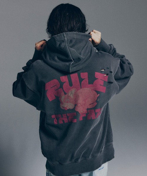 RULE THE FATE（ルールザフェイト）の「RTF DOG SWEAT HOODIE/ドッグスウェットフーディー（パーカー・メンズ・ベージュ/ブラック・0/1/2）」の9枚目の写真