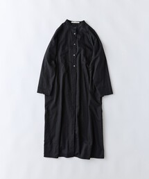 ラインドットフロッキープリントワンピース
