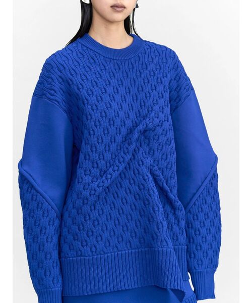 UN3D.(アンスリード)の「LINKS KNIT TOP / リンクスニットトップ(ニット/セーター・レディース・ブラック/グレー/ブルー・FREE)」の9枚目の写真