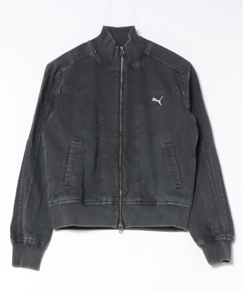 PUMA(プーマ)の「PUMA ウェア プーマウェア W FUTURE.ARCHIVE TWILL JKT WOVEN JACKETS 639135 01BK(その他アウター・レディース・ブラック・MEDIUM/SMALL/LARGE)」の1枚目の写真