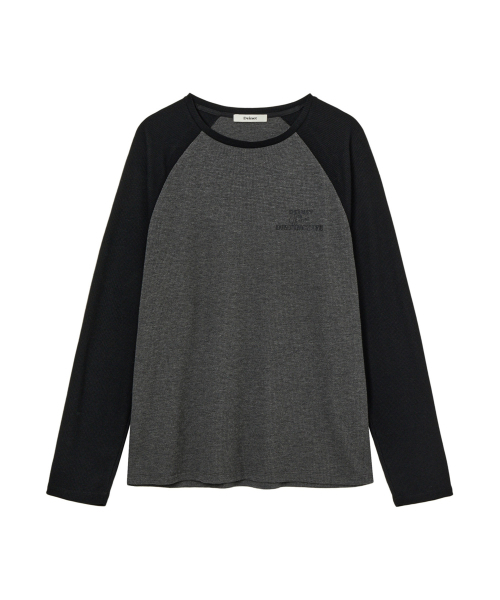 DEINET(ダイニット)の「WAFFLE RAGLAN LONG SLEEVE IN CHARCOAL(Tシャツ/カットソー・レディース・その他・FREE)」の1枚目の写真
