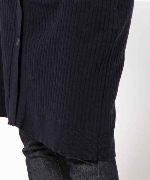 MOUSSY（マウジー）の「VOLUME SLEEVE RIB CARDIGAN（カーディガン/ボレロ・レディース・ベージュ/ネイビー/オフホワイト・FREE）」の13枚目の写真