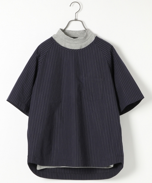 RAGEBLUE（レイジブルー）の「ブロードプルオーバーシャツ半袖/705728（シャツ/ブラウス・メンズ・ブルー/ネイビー/ブラック/ホワイト・LARGE/MEDIUM）」の3枚目の写真