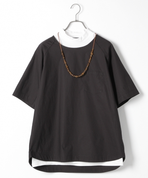 RAGEBLUE（レイジブルー）の「ブロードプルオーバーシャツ半袖/705728（シャツ/ブラウス・メンズ・ブルー/ネイビー/ブラック/ホワイト・LARGE/MEDIUM）」の2枚目の写真