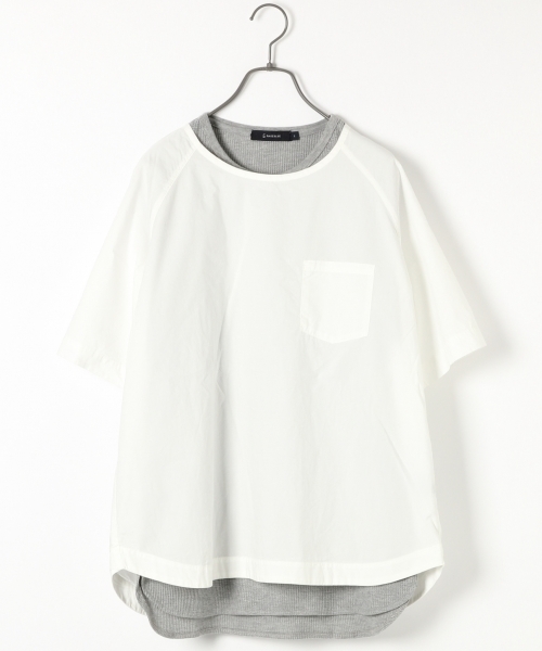 RAGEBLUE（レイジブルー）の「ブロードプルオーバーシャツ半袖/705728（シャツ/ブラウス・メンズ・ブルー/ネイビー/ブラック/ホワイト・LARGE/MEDIUM）」の5枚目の写真