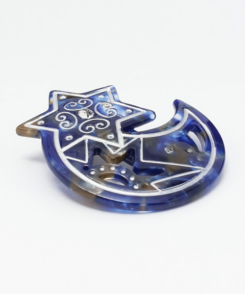 チャイハネ（チャイハネ）の「【チャイハネ】ダビデヘアクリップ（バレッタ/ヘアクリップ・レディース・ブルー/カラフル/ホワイト・FREE）」の6枚目の写真