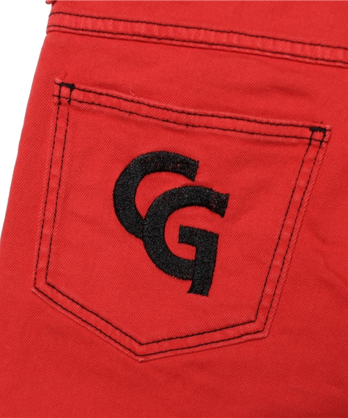 CHUBBYGANG(チャビーギャング)の「ストレッチデニムハーフパンツ(デニムパンツ・キッズ・インディゴブルー/レッド・110/130/100/120)」の12枚目の写真