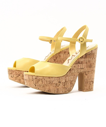 コルクウェッジサンダル