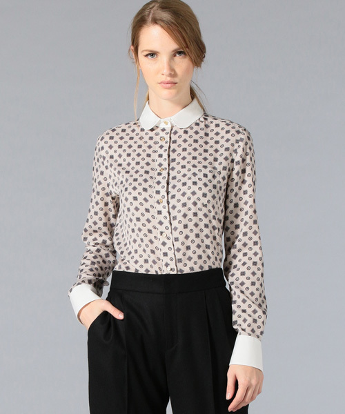 LOVELESS(ラブレス)の「【LOVELESS】WOMENS アスコットモチーフクレリックブラウス(シャツ/ブラウス・レディース・グレー・36/34)」の1枚目の写真