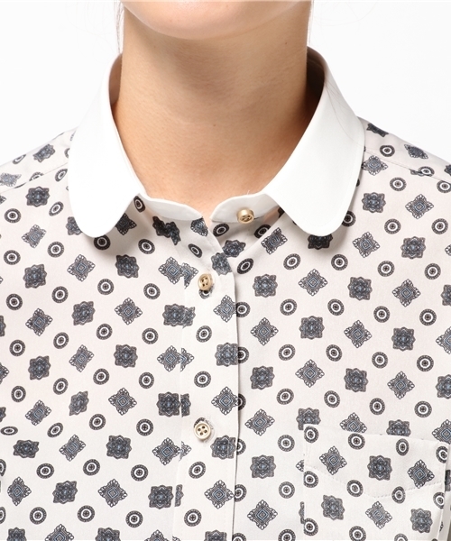 LOVELESS(ラブレス)の「【LOVELESS】WOMENS アスコットモチーフクレリックブラウス(シャツ/ブラウス・レディース・グレー・36/34)」の7枚目の写真