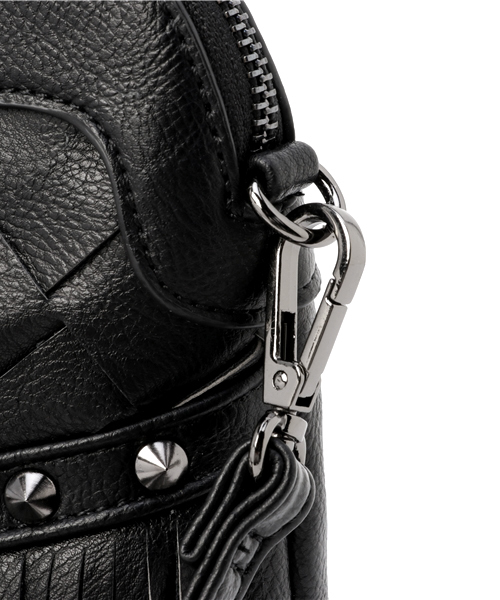 GUILD PRIME（ギルドプライム）の「【GUILD PRIME】WOMENS フリンジバスケットショルダー（ショルダーバッグ・レディース・ブラック・FREE）」の4枚目の写真