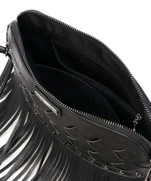 GUILD PRIME（ギルドプライム）の「【GUILD PRIME】WOMENS フリンジバスケットショルダー（ショルダーバッグ・レディース・ブラック・FREE）」の9枚目の写真