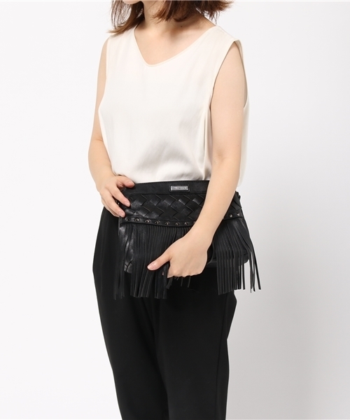 GUILD PRIME（ギルドプライム）の「【GUILD PRIME】WOMENS フリンジバスケットショルダー（ショルダーバッグ・レディース・ブラック・FREE）」の12枚目の写真