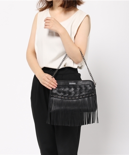 GUILD PRIME（ギルドプライム）の「【GUILD PRIME】WOMENS フリンジバスケットショルダー（ショルダーバッグ・レディース・ブラック・FREE）」の13枚目の写真