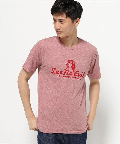 HYSTERIC GLAMOUR（ヒステリックグラマー）の「SEE NO EVIL pt T-SH（Tシャツ/カットソー・メンズ・ピンク/グリーン/ブルー/チャコールグレー・LARGE/MEDIUM/X-LARGE/SMALL）」の14枚目の写真