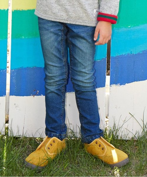 F.O.KIDS(エフオーキッズ)の「ビッグポケットデニムパンツ(10分丈)(デニムパンツ・キッズ・ネイビー/サックスブルー/ブルー・140/95/80/100/120/110/90/130)」の2枚目の写真