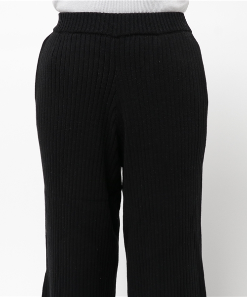 RODEO CROWNS WIDE BOWL(ロデオクラウンズワイドボウル)の「リブ ニット パンツ(その他パンツ・レディース・トップグレー/レッド/ブラック・SMALL/MEDIUM)」の7枚目の写真