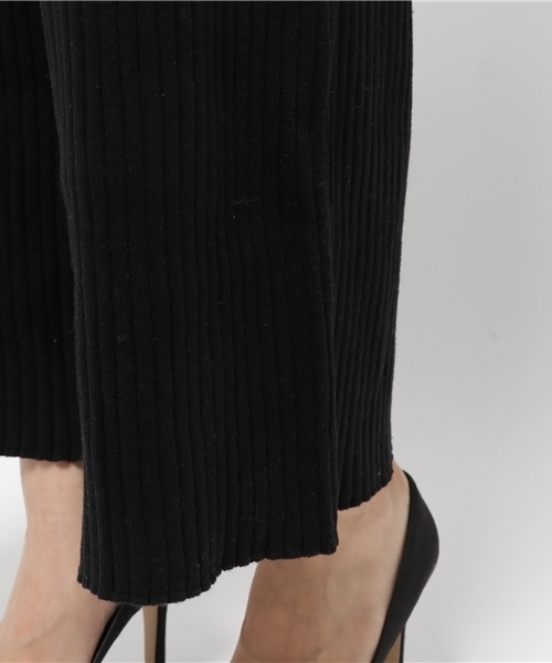 RODEO CROWNS WIDE BOWL(ロデオクラウンズワイドボウル)の「リブ ニット パンツ(その他パンツ・レディース・トップグレー/レッド/ブラック・SMALL/MEDIUM)」の10枚目の写真