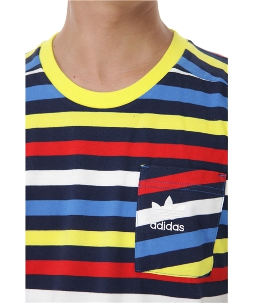 adidas Originals（アディダスオリジナルス）の「PB CREW TEE STR（Tシャツ/カットソー・メンズ・ネイビー・SMALL/MEDIUM/LARGE/X-LARGE）」の4枚目の写真