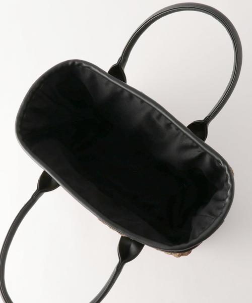 green label relaxing(グリーンレーベルリラクシング)の「CB クラシックかごトートバッグ(かごバッグ・レディース・オフホワイト/ブラック/ダークブラウン・FREE)」の16枚目の写真