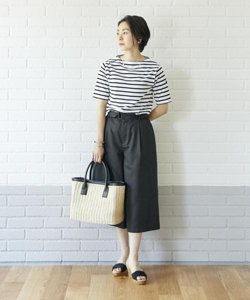 green label relaxing(グリーンレーベルリラクシング)の「CB クラシックかごトートバッグ(かごバッグ・レディース・オフホワイト/ブラック/ダークブラウン・FREE)」の19枚目の写真