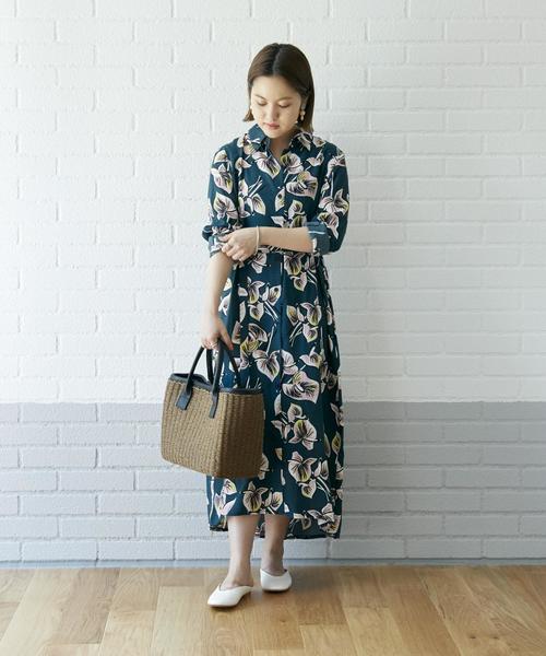 green label relaxing(グリーンレーベルリラクシング)の「CB クラシックかごトートバッグ(かごバッグ・レディース・オフホワイト/ブラック/ダークブラウン・FREE)」の20枚目の写真